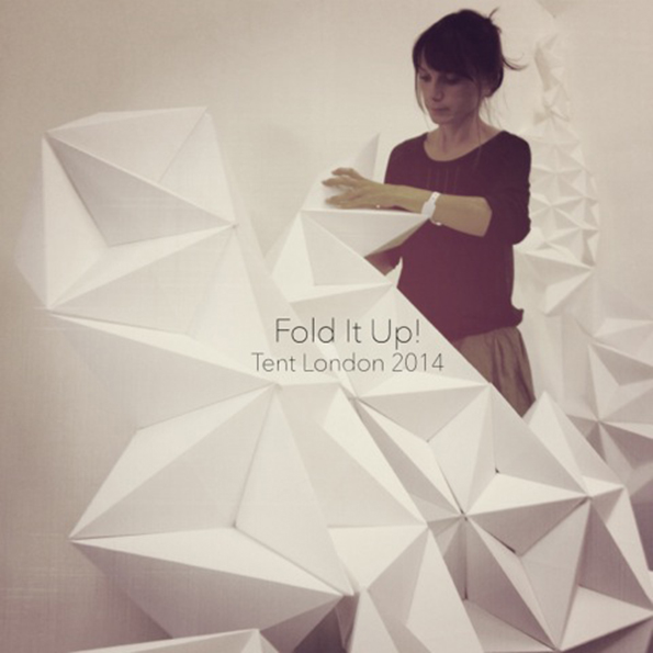 “Fold It Up!” estructuras orgánicas y flexibles que crecen en la exposición de Londres